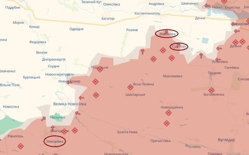 Ворог окупував три населені  в Донецькій області