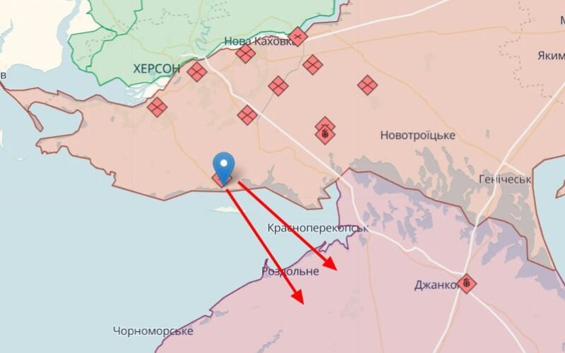 Окупанти готуються до втечі із Скадовська до Криму