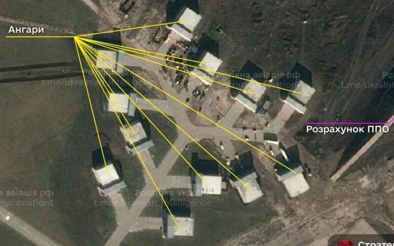 РФ побудувала укріплені ангари для безпілотників