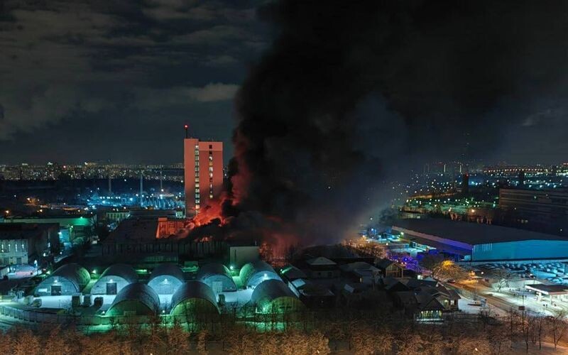 У Москві згорів військовий науковий інститут