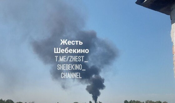 У Бєлгородській області після вибухів сталася масштабна пожежа