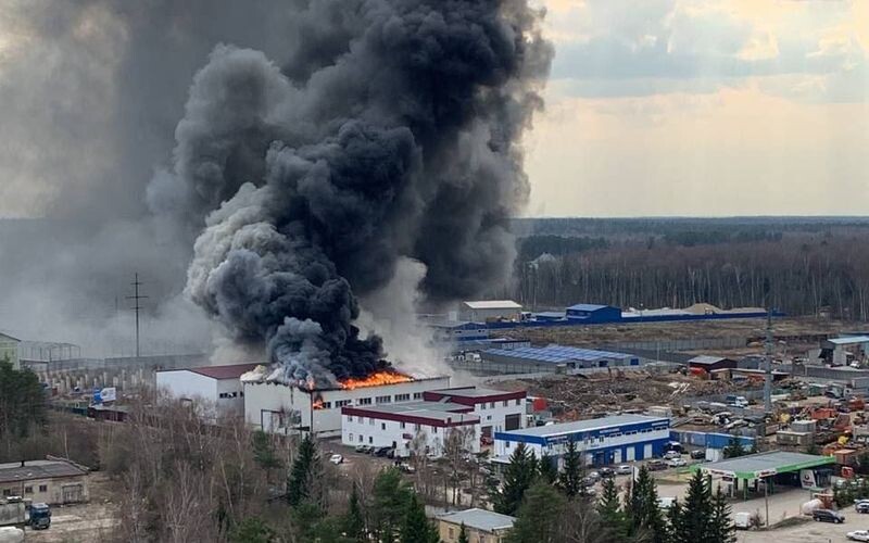 Поблизу москви сталася масштабна пожежа