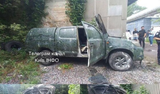 У Києві спалили чергове військове авто