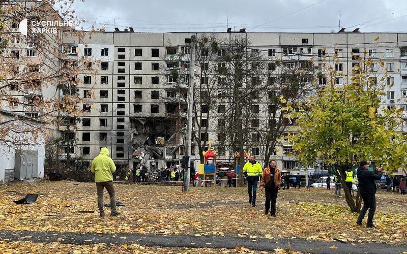 На Салтівці, у Харкові, ворог вдарив КАБом по житловому будинку