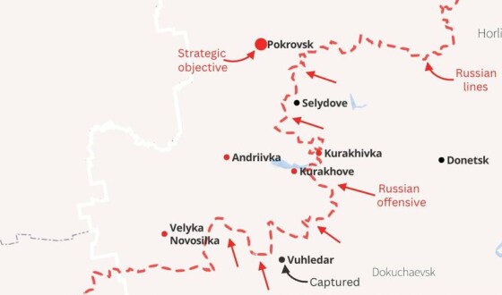 Ворог просувається на Донеччині