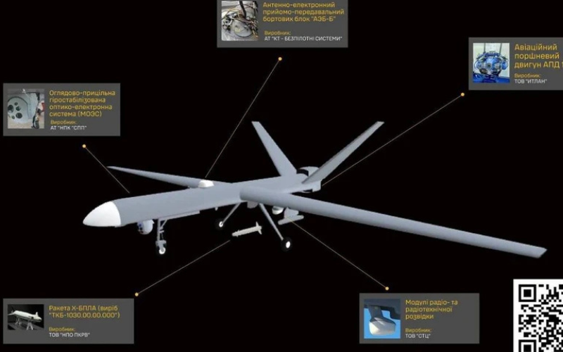ГУР оприлюднило 3D-схему дрона «Оріон» і дані про 43 російські компанії, які його виробляють